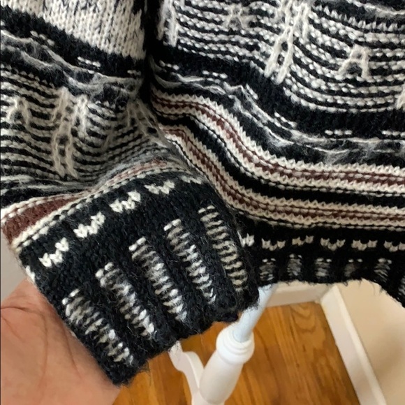 nwt // cliché fringe textured cotton blend sweater - Picture 6 of 12